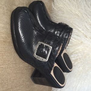 Frye Candy Lace Black Women’s Mules Slip on size 6